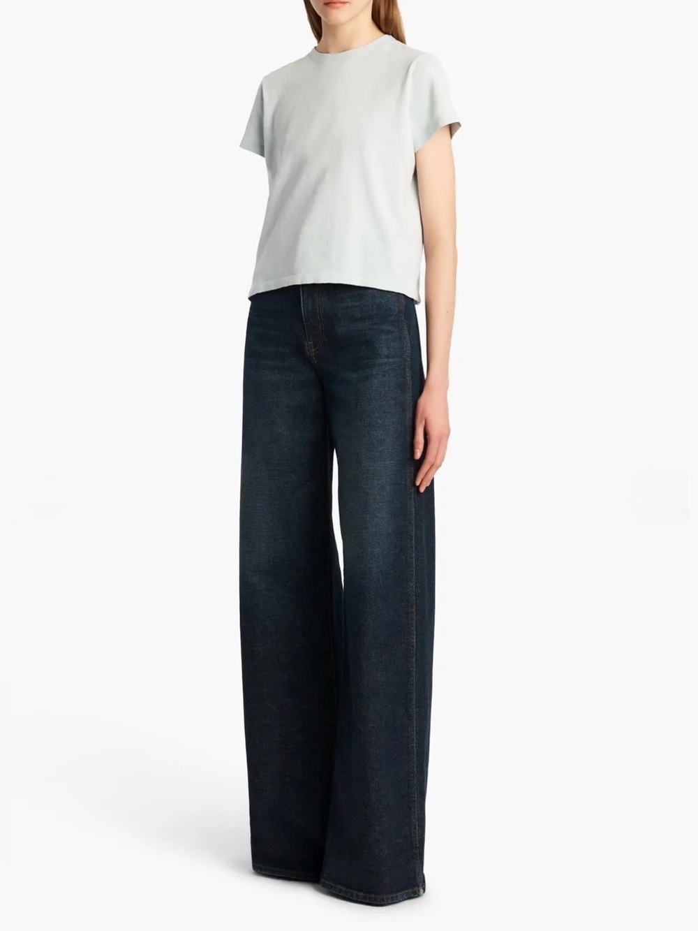 Khaite Emmylou T-Shirt, S, Ice Blue